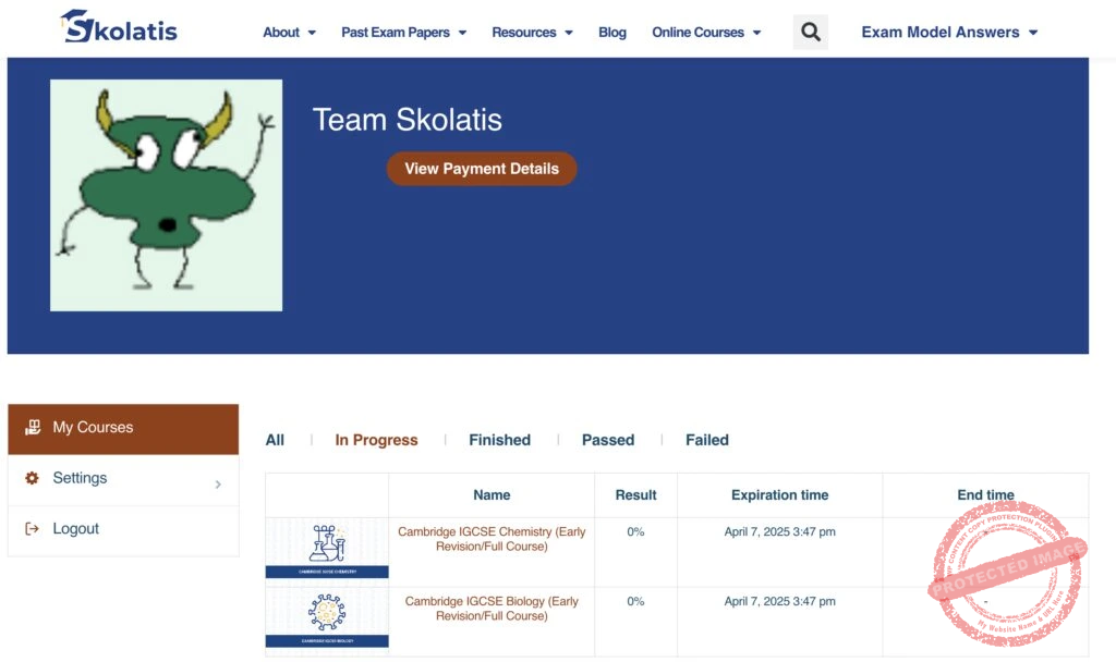 Skolatis profile page