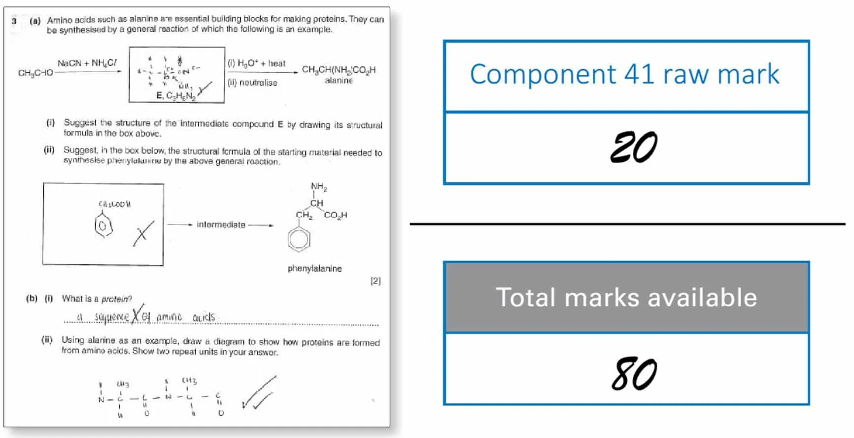 Finding Raw Mark