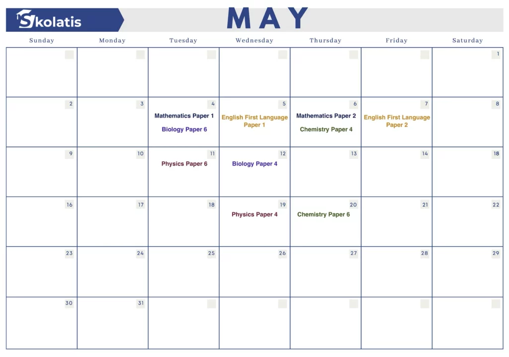 exam timetable, tips